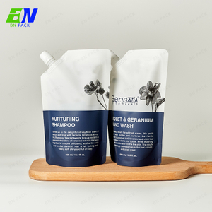 500ml 1L 2L 3L carta kraft ricaricata abitudine stampata buste per beccuccio d'imballaggio per bevande liquide