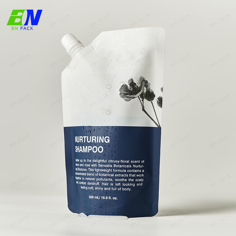 500ml 1L 2L 3L carta kraft ricaricata abitudine stampata buste per beccuccio d'imballaggio per bevande liquide