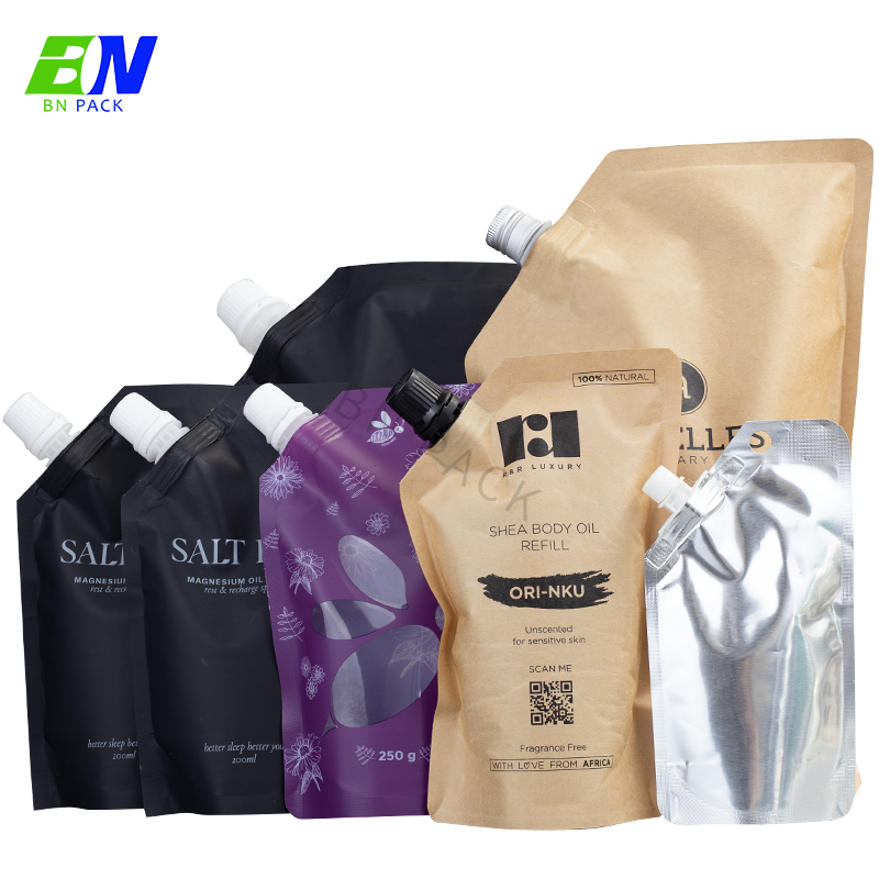 Imballaggio del sacchetto del beccuccio Stand Up Pouch 450ml 350ml 200ml Imballaggio liquido