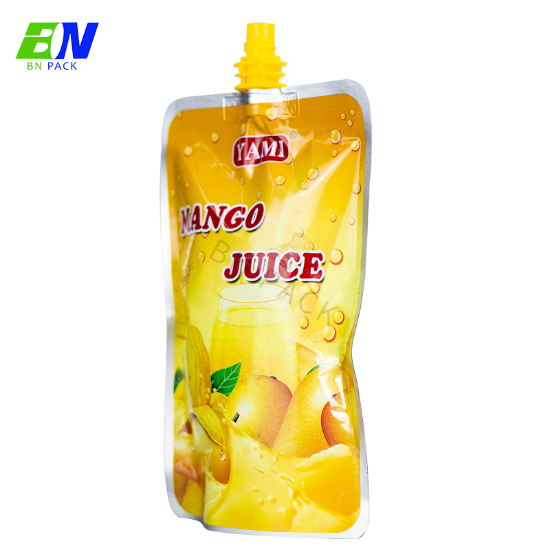 1L 2L 3L Kraft Paper Doypack Buste per beccuccio per bevande liquide stampate personalizzate