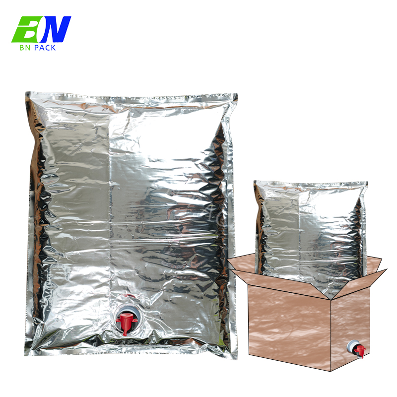 Bag in box per vino in plastica per uso alimentare da 3 l / 5 l / 10 l con borse bavaglino per stampa personalizzata