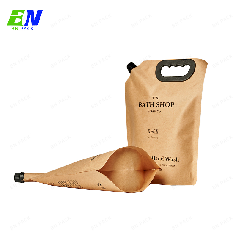 Foglio di alluminio per uso alimentare Stand Up Beccuccio Sacchetto per acqua potabile in plastica con stampa personalizzata