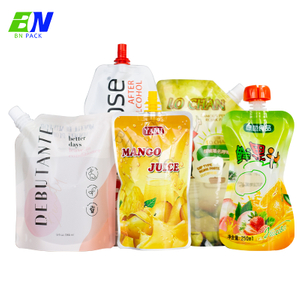 1L 2L 3L Kraft Paper Doypack Buste per beccuccio per bevande liquide stampate personalizzate