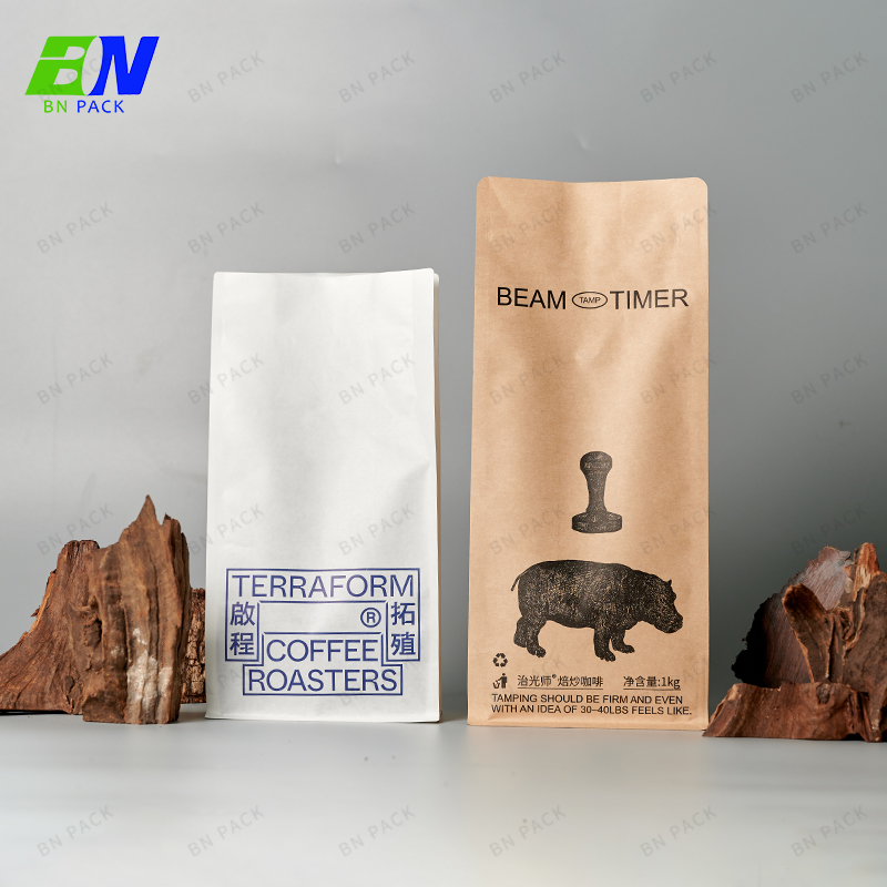 Sacchetto Caffè Confezione Compostabile Sacchetto Caffè Riciclabile Confezione Caffè con Valvola