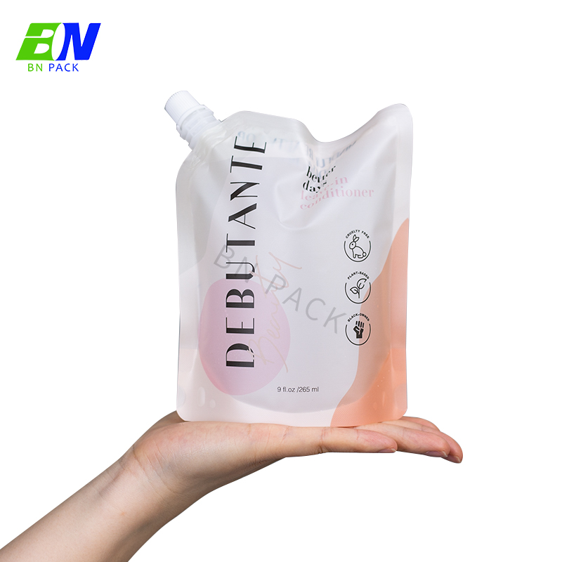1L 2L 3L Kraft Paper Doypack Buste per beccuccio per bevande liquide stampate personalizzate